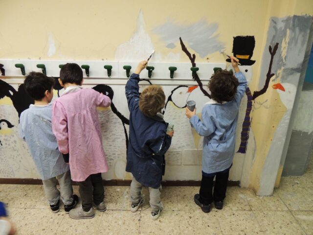Carolina Turrio | Pittura murale "Ai Poli": Coloriamo la scuola