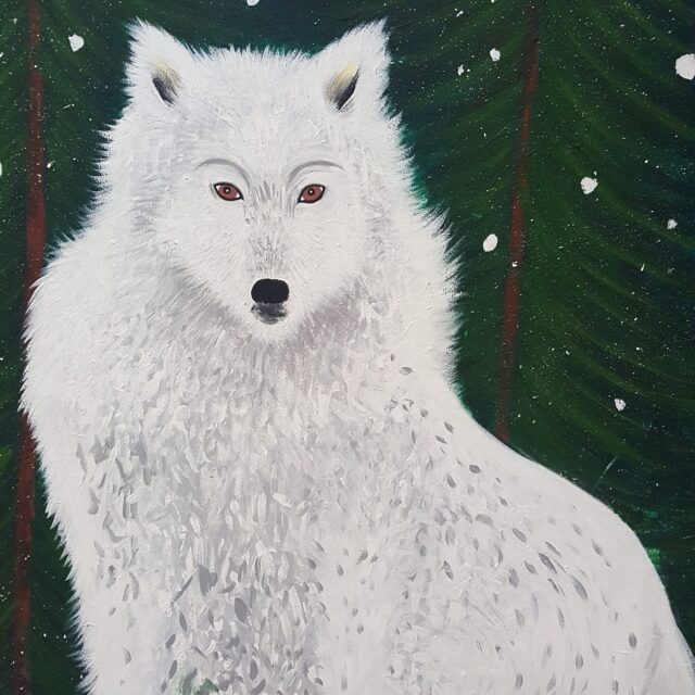Carolina Turrio | Pittura murale "Ai Poli": Lupo