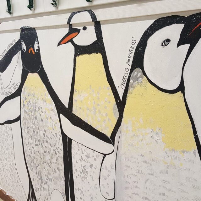 Carolina Turrio | Pittura murale "Ai Poli": Pinguini-misti