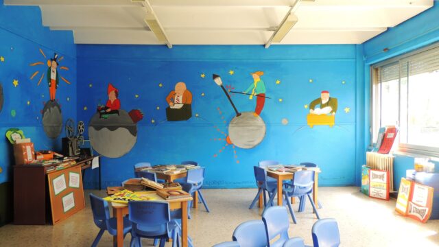 Carolina Turrio | Pittura murale Aula lettura "Principe"