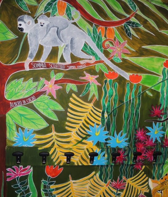 Carolina Turrio | Pittura murale "Foresta/Safari": Scimmie