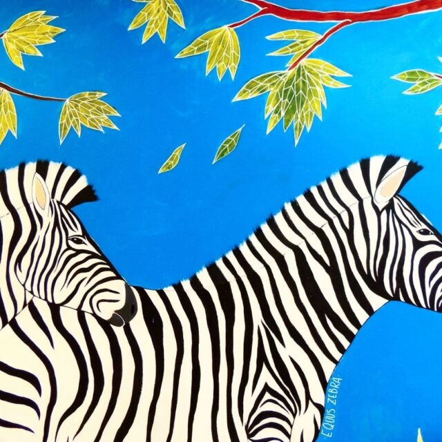 Carolina Turrio | Pittura murale "Foresta/Safari": Zebre — dettaglio